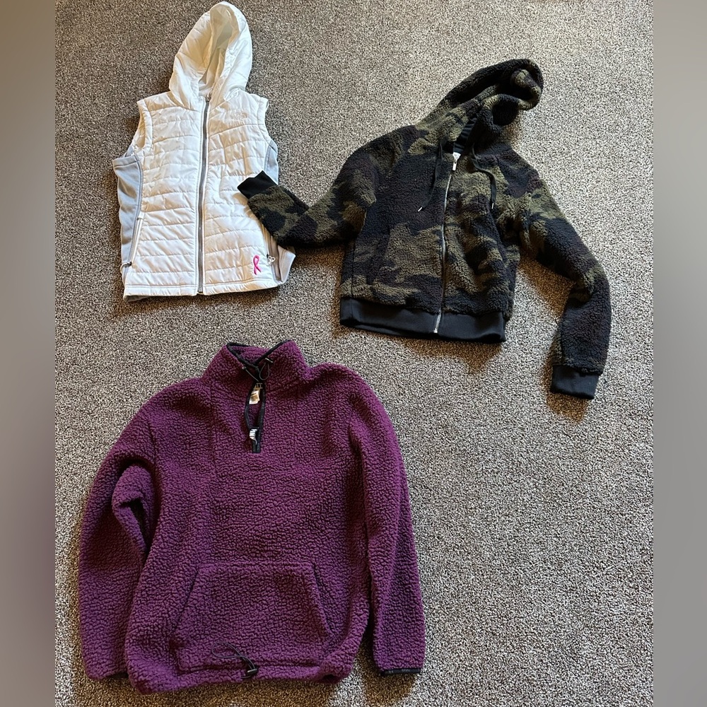 North Face Vest & 2 sherpas